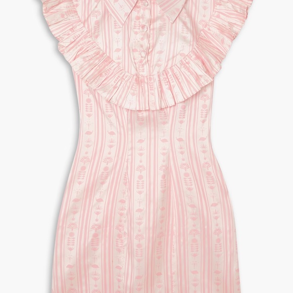 SINDISO KHUMALO Ruffled printed silk mini dress - Picture 3 of 7